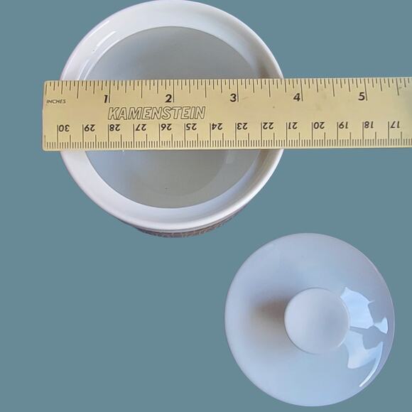 Vintage 1960s Mikasa Olive Green "Accent Contour 5584" Sugar Bowl - Picture 4 of 5